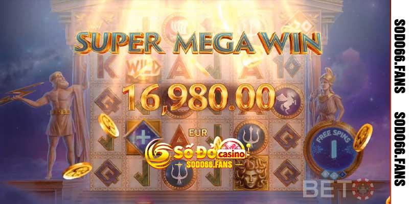 Nổ Hũ Parthenon - Bùng Nổ Jackpot Thần Thoại Hy Lạp 10.000X 3 Bùng nổ Super Mega Win